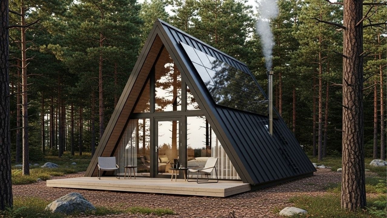 Modern A-Frame Cabin Designs: Building Your Affordable Dream Retreat Under Forty Square-Meters