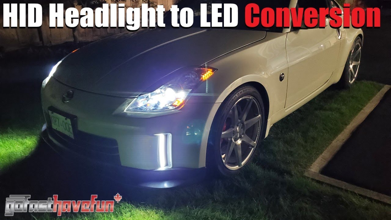 Nissan 350Z / Infiniti G35 HID to LED Headlight Conversion FULL Tutorial | AnthonyJ350