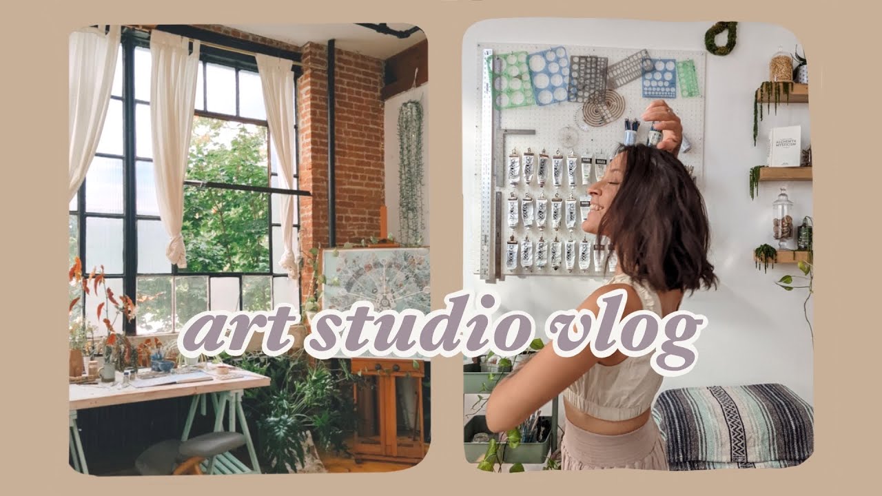 lots of behind the scenes of an art business' art vlog