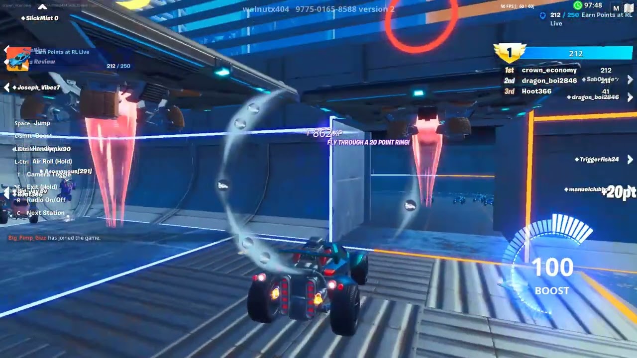 Fortnite - Earn Points at RL Live (fastest method)