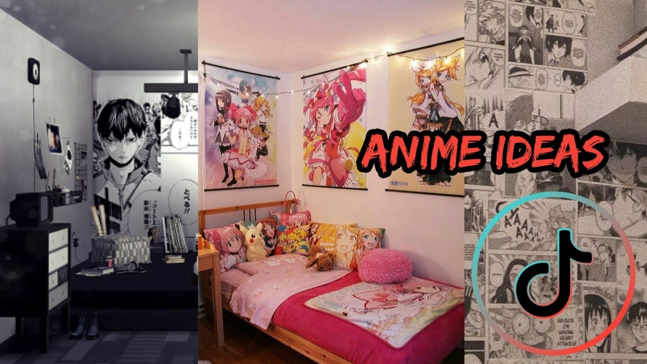 CÓMO DECORAR TU CUARTO DE ANIME💡                  #habitación #otaku#anime