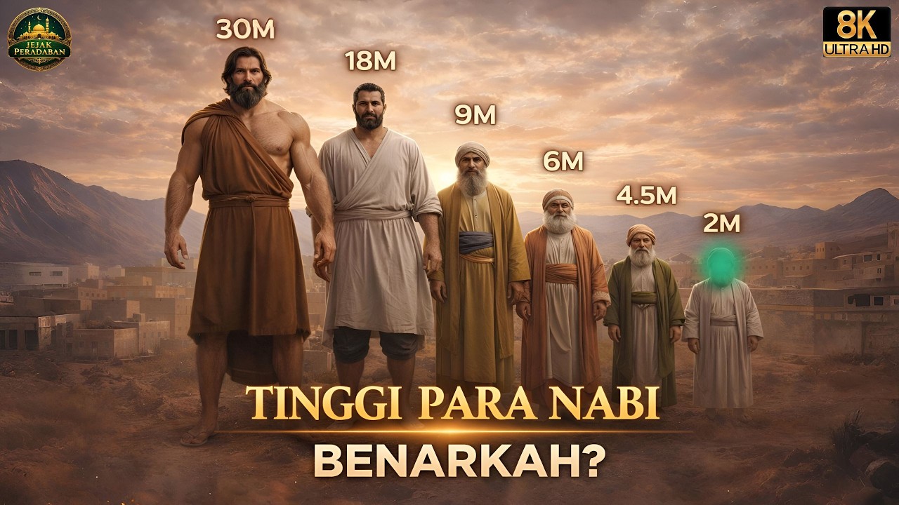 ᴴᴰ SETINGGI BUKIT⁉️ Inilah Tinggi Para Nabi Dari Nabi Adam Hingga Nabi Muhammad Yang Menakjubkan 😱