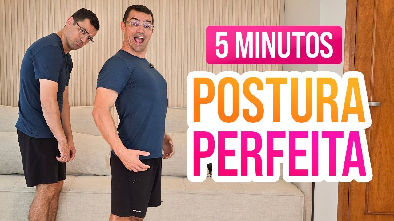 🔴 TREINO EM CASA para LEVANTAR o PEITO e MELHORAR a POSTURA | 5 minutos | Iniciantes