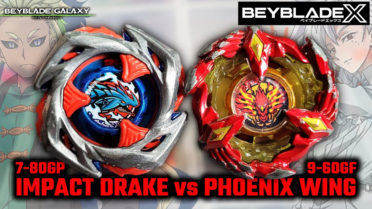 IMPACT DRAKE 7-80GP vs PHOENIX WING 9-60GF [Beyblade X]