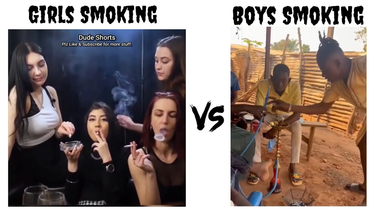 Girls Smoking Vs Boys Smoking 🚭#shorts #viralvideo