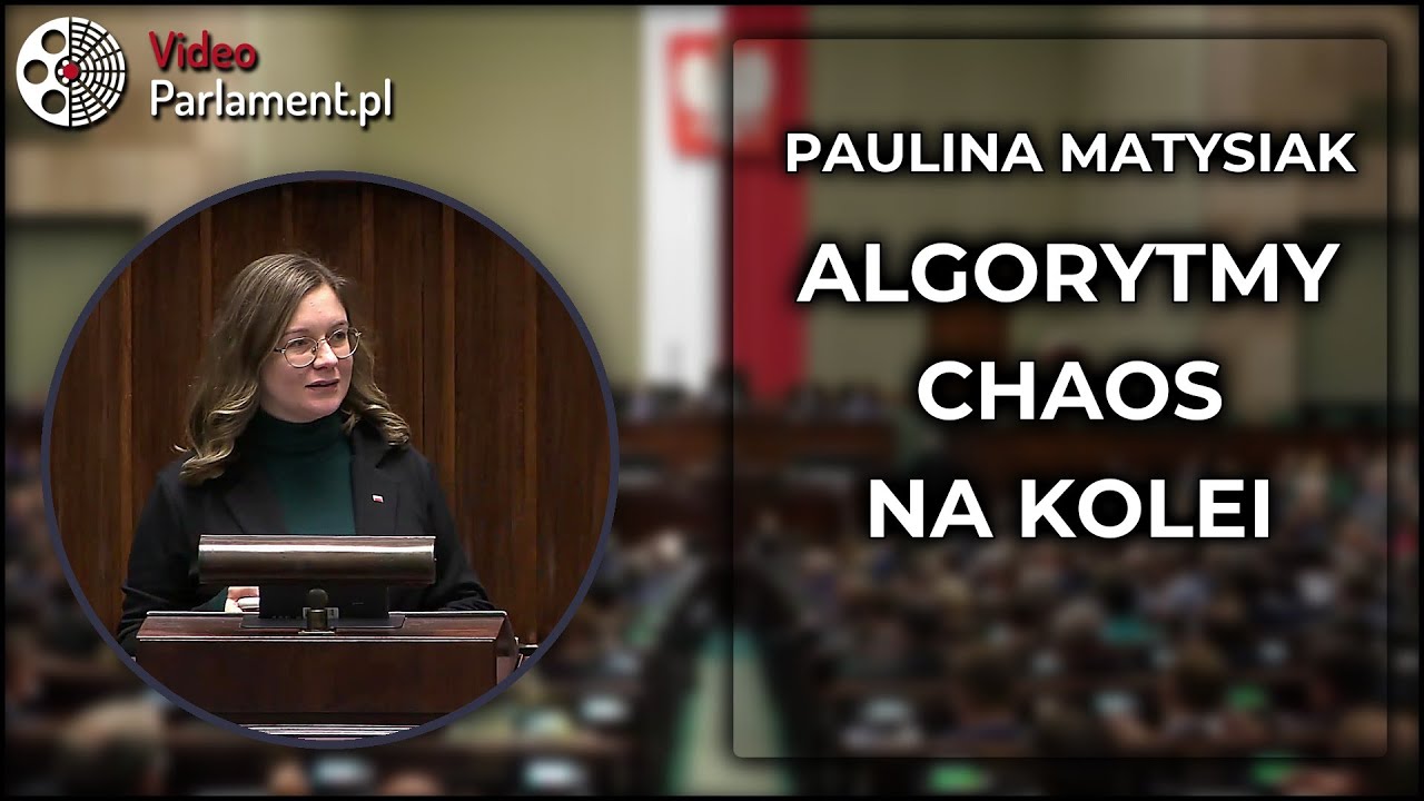 Paulina Matysiak: Alarm przed algorytmami w PKP Intercity