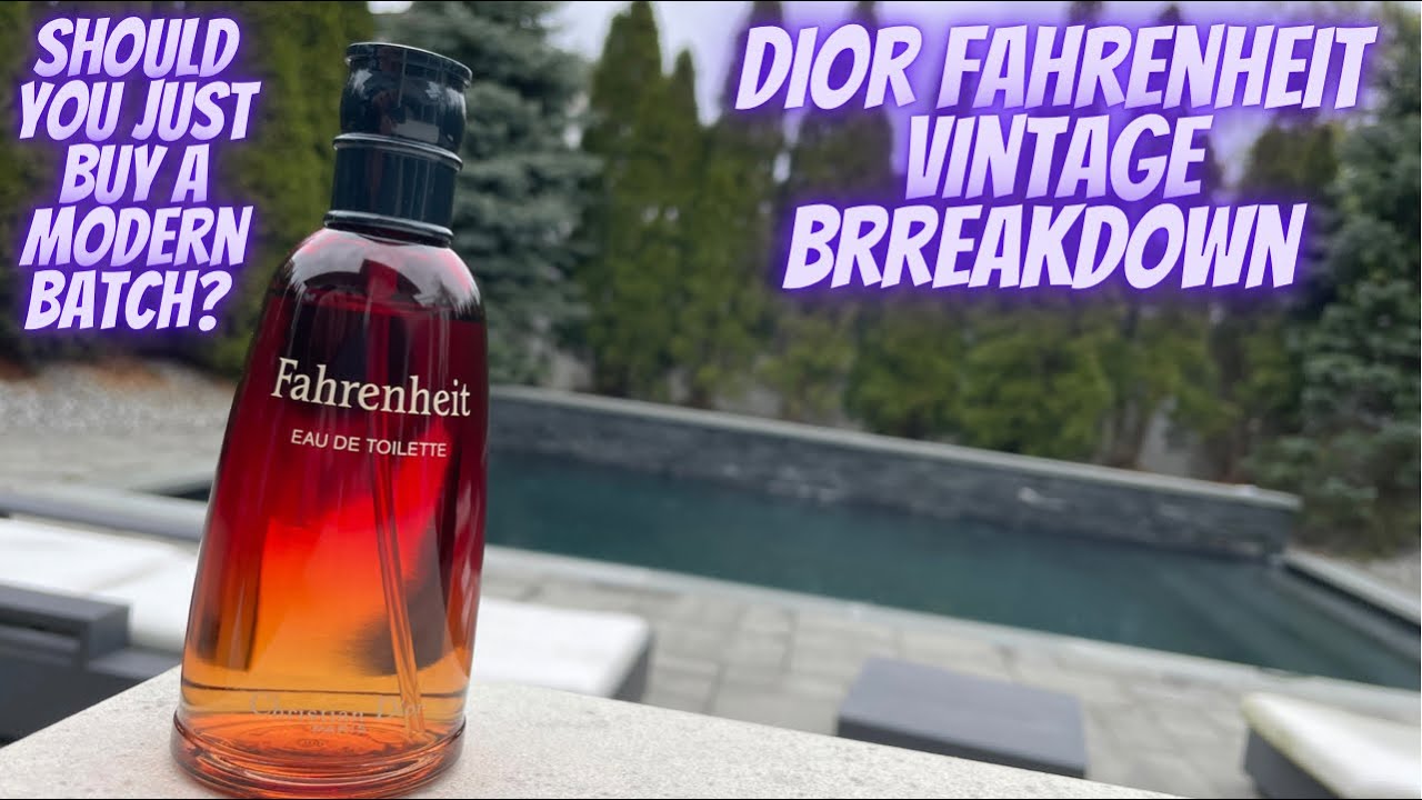 Dior Fahrenheit Vintage Breakdown - Do you really need a vintage batch? #fragrance #perfume #dior
