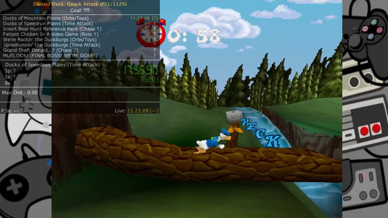 Donald Duck Quack Attack (PS1) 112% Speedrun in 1:53:45.23