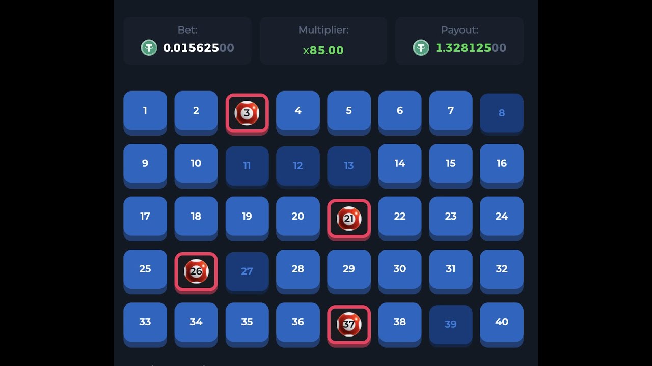 BFG Mining Strategy Using Keno (Medium Risk)