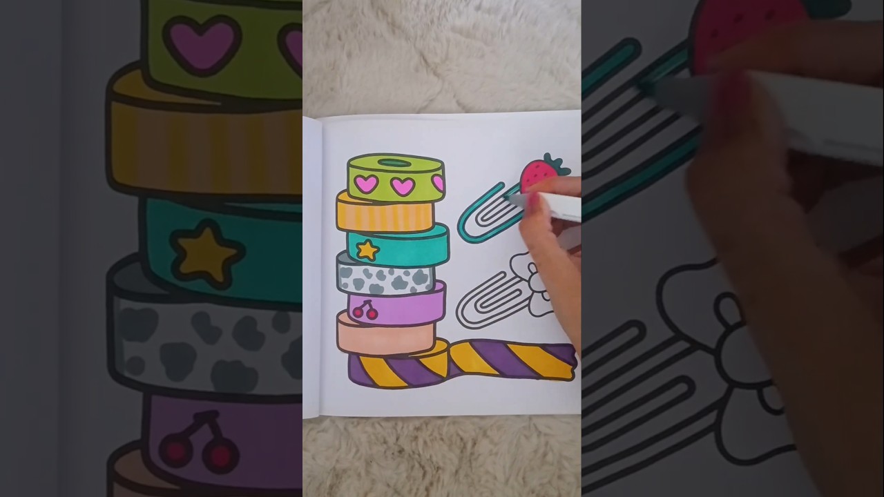 #relaxing #coloring #asmr #satisfying #asmr #shorts ⭐️🌟🎀🌱🖍✨️