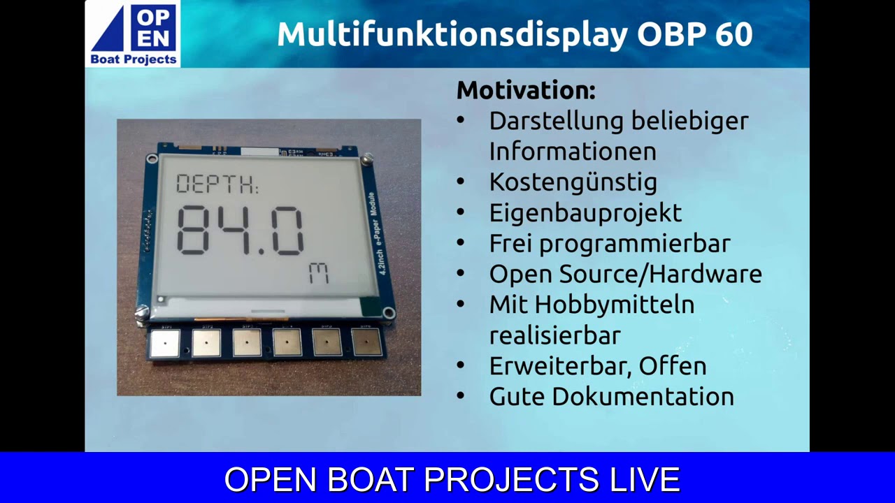Open Boat Projects RELIVE  22.01.2021 - Multifunktionsdisplay OBP 60 (R1)