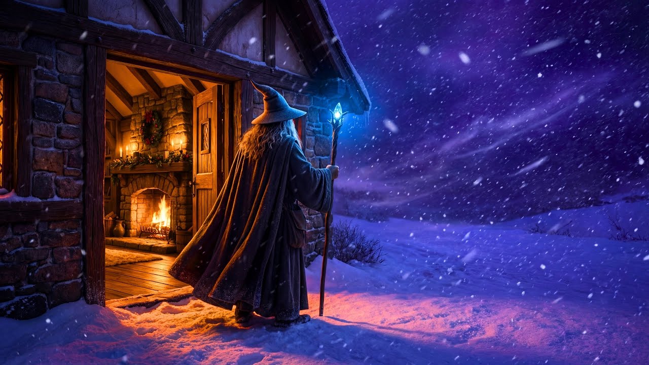 12 Hours of Medieval Fantasy Music & Snowy Ambience for Focus & Chill Times | Hobbits & Gandalf