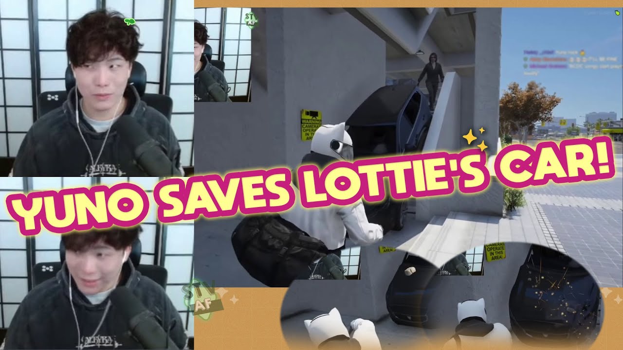 SAVED! Yuno is HELPING Lottie whose CAR GOT STUCK on the stairs!