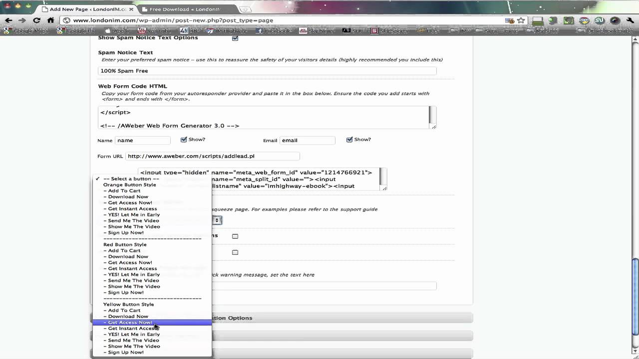 How to create a squeeze page on WordPress using OptimizePress