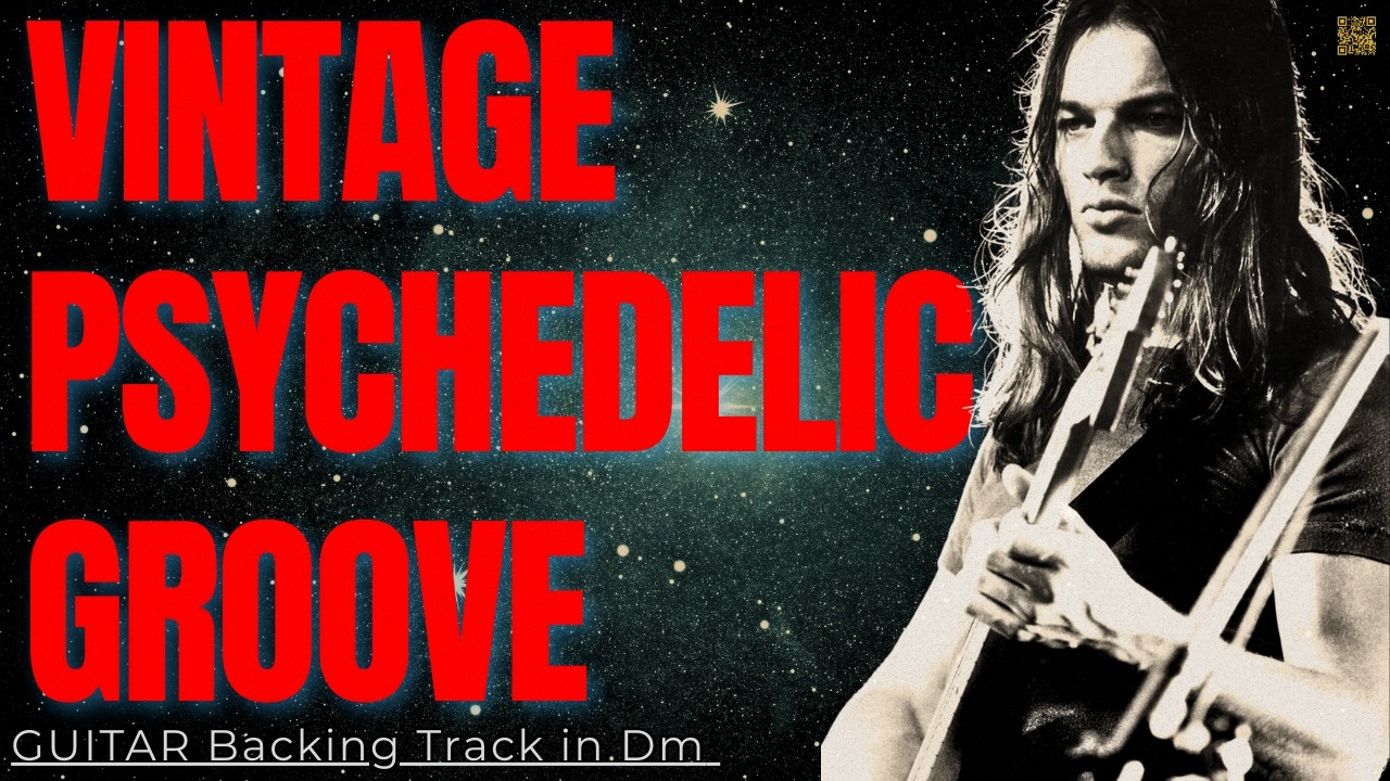 Heavy Vintage Psychedelic  Rock Backing Track - Pink Floyd Groove (D Dorian - 68 BPM)