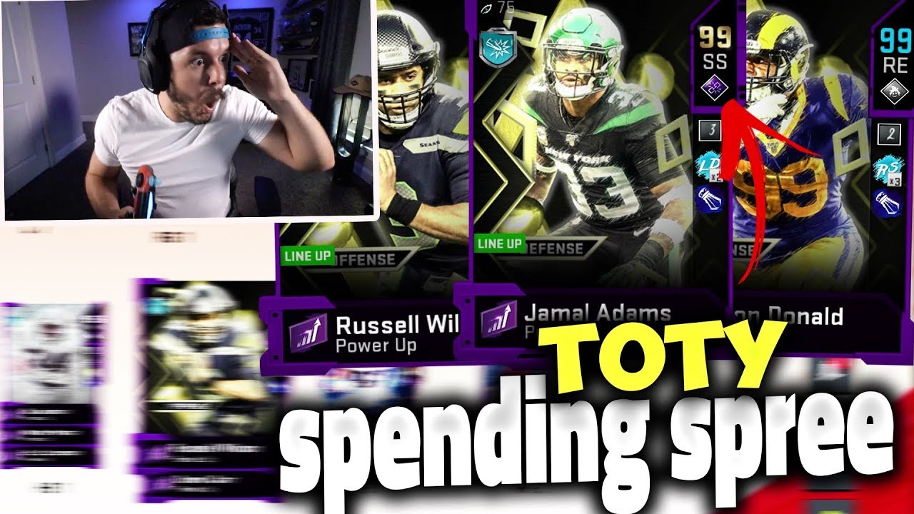 99 OVERALL!! HUGE TOTY SPENDING SPREE & PACK OPENING!! Madden 20