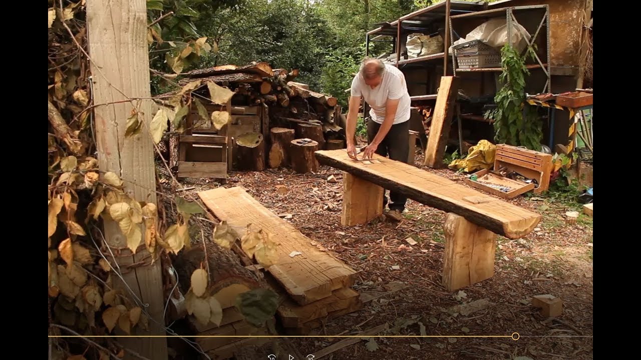 From Tree to Bench Woodworking video