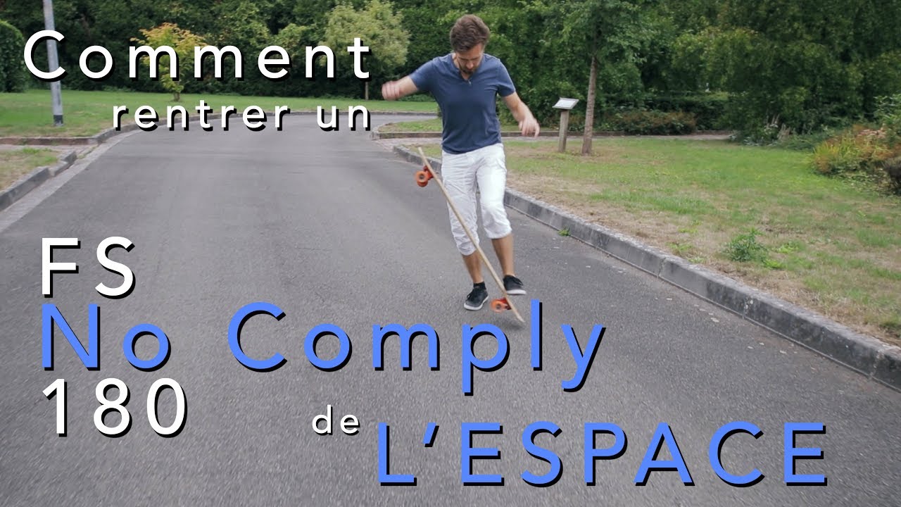 APPRENDRE le FS NO COMPLY 180 étape par étape  - [Tuto longboard freestyle trick tips]