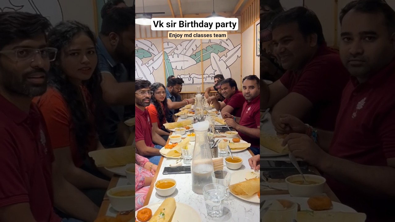 Birthday party 🎉 🥳 VK SIR || Enjoy MD CLASSES team #mdclasses #birthdayparties #funny #masti #enjoy