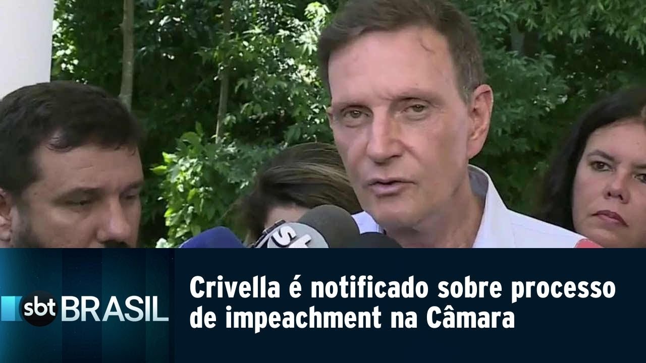 Crivella é notificado sobre processo de impeachment na Câmara | SBT Brasil (05/04/19)