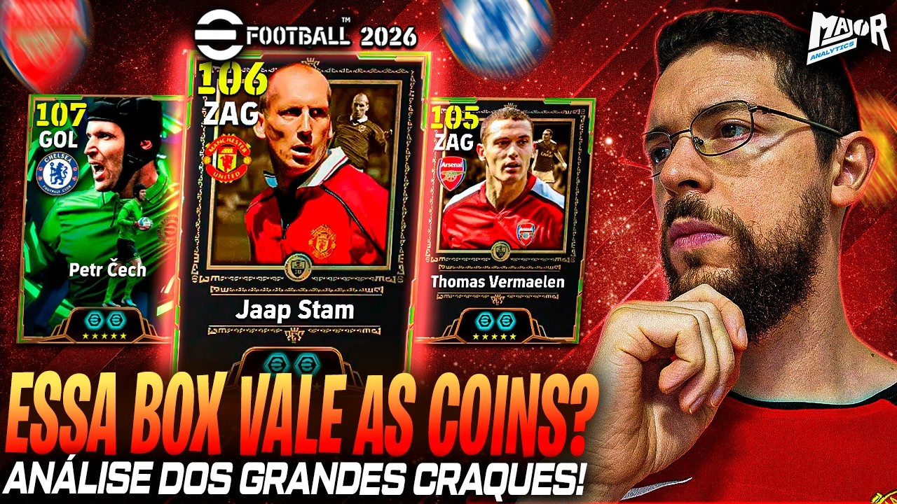 JAAP STAM VEM META? 👀 A Nova Muralha da Zaga no eFootball 2026? Análise da Box com Cech e Vermaelen!