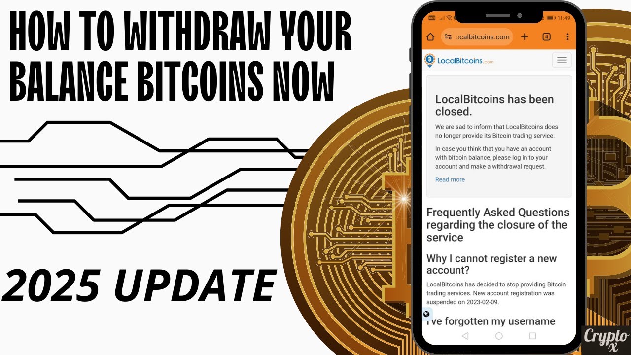 Как вывести биткоины с Localbitcoins в 2025 году | Получите свои биткоины с Localbitcoins