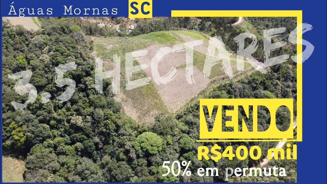 VENDO - Terreno Rural para Sítio em Santa Catarina - 3.5 hectares - R$400 mil