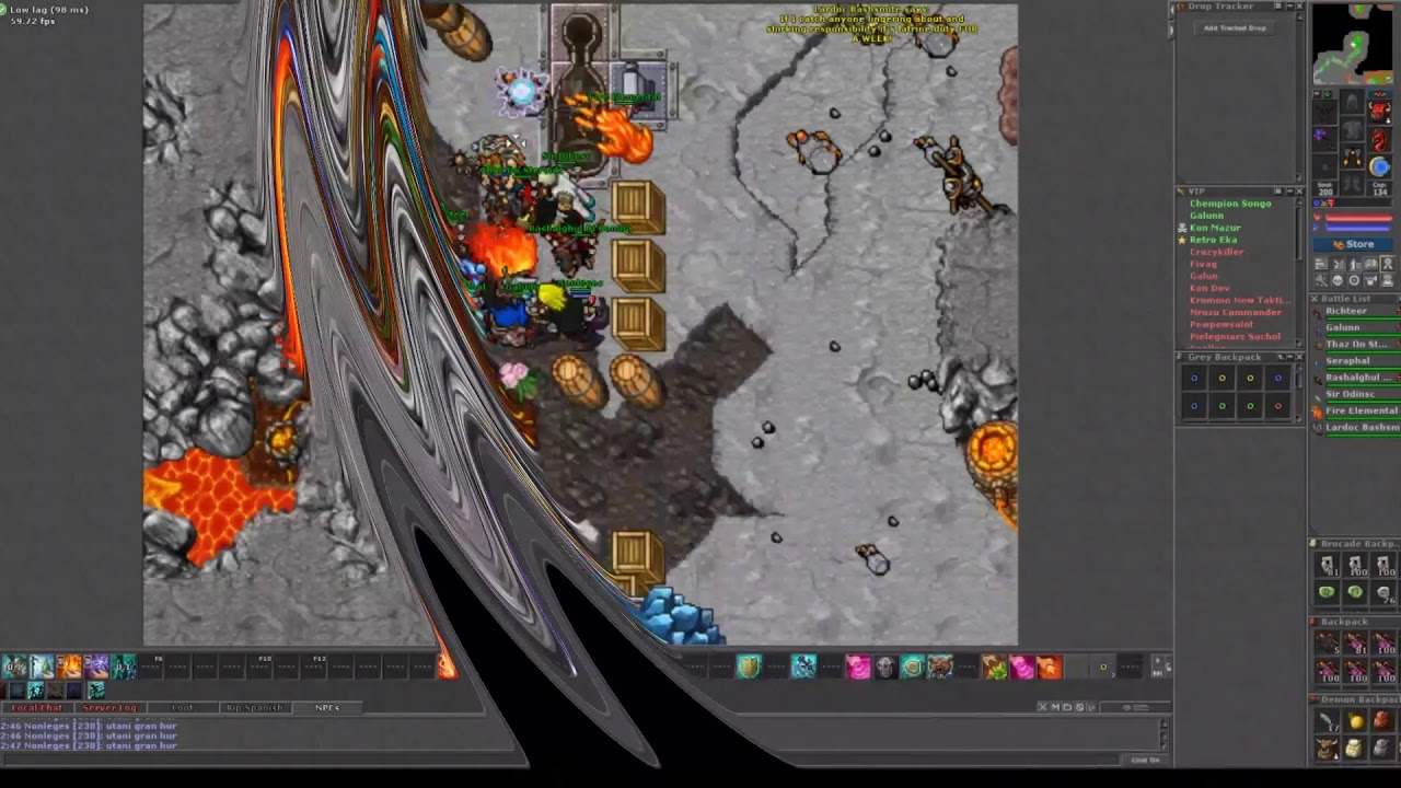 Tibia Morta Retro PvP 2018 Some Charlovers dedeki Retro Eka Y Akka Yumaata.