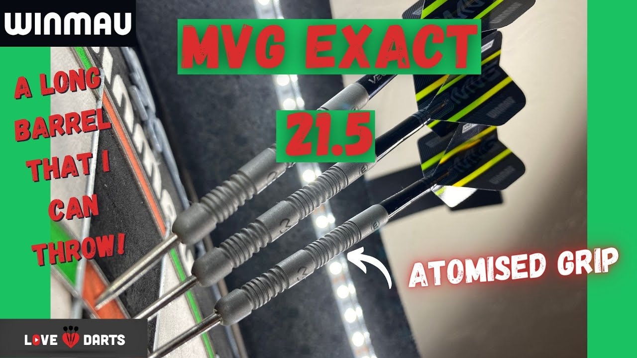 LoveDarts - Review - MVG EXACT 21.5G - New WINMAU 2022 Launch. ATOMISED AND A LONG DART I CAN THROW?