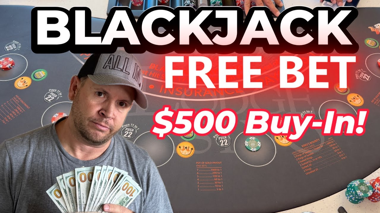 LIVE Blackjack FREE BET! $500 Buy-In – Can I Finally WIN?! #vegasvibes #casino #blackjack