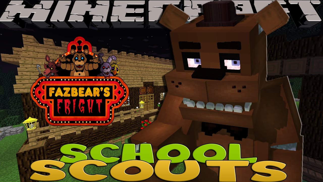 Minecraft School Scouts - FIVE NIGHTS AT FREDDY'S NIGHT 1!!!
