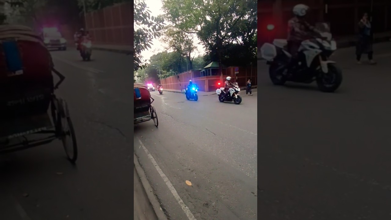Prime🇧🇩 Minister Tareq Rahman's Convoy #shortsfeed #tareqrahman
