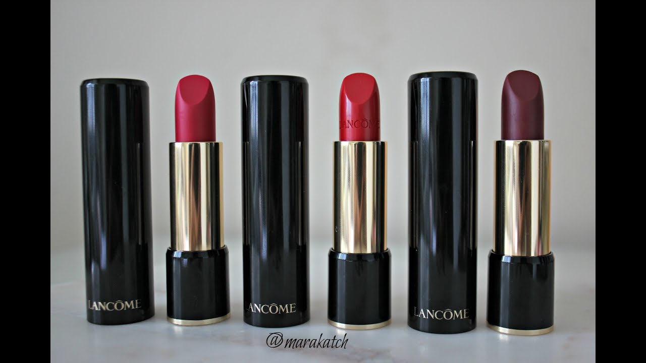L' Absolute Rouge labiales de lancome reseña y swatches / labiales para el verano