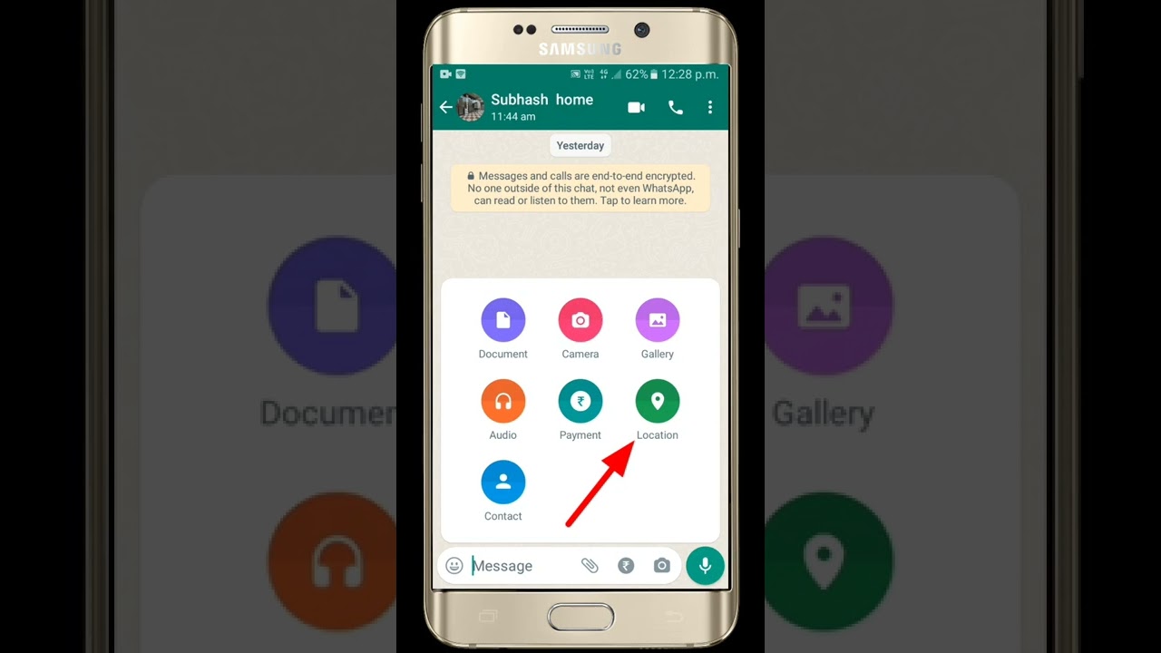 How to Send Location In WhatsApp | WhatsApp per location send kaise karen #shorts #whatsapp