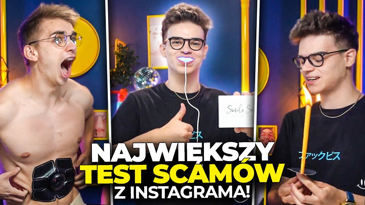 WIELKI TEST INFLUENCERSKICH SCAM&Oacute;W (SMILE SECRET, ZAŚNIK, FITAYLA, ŚWIECE DO USZU)