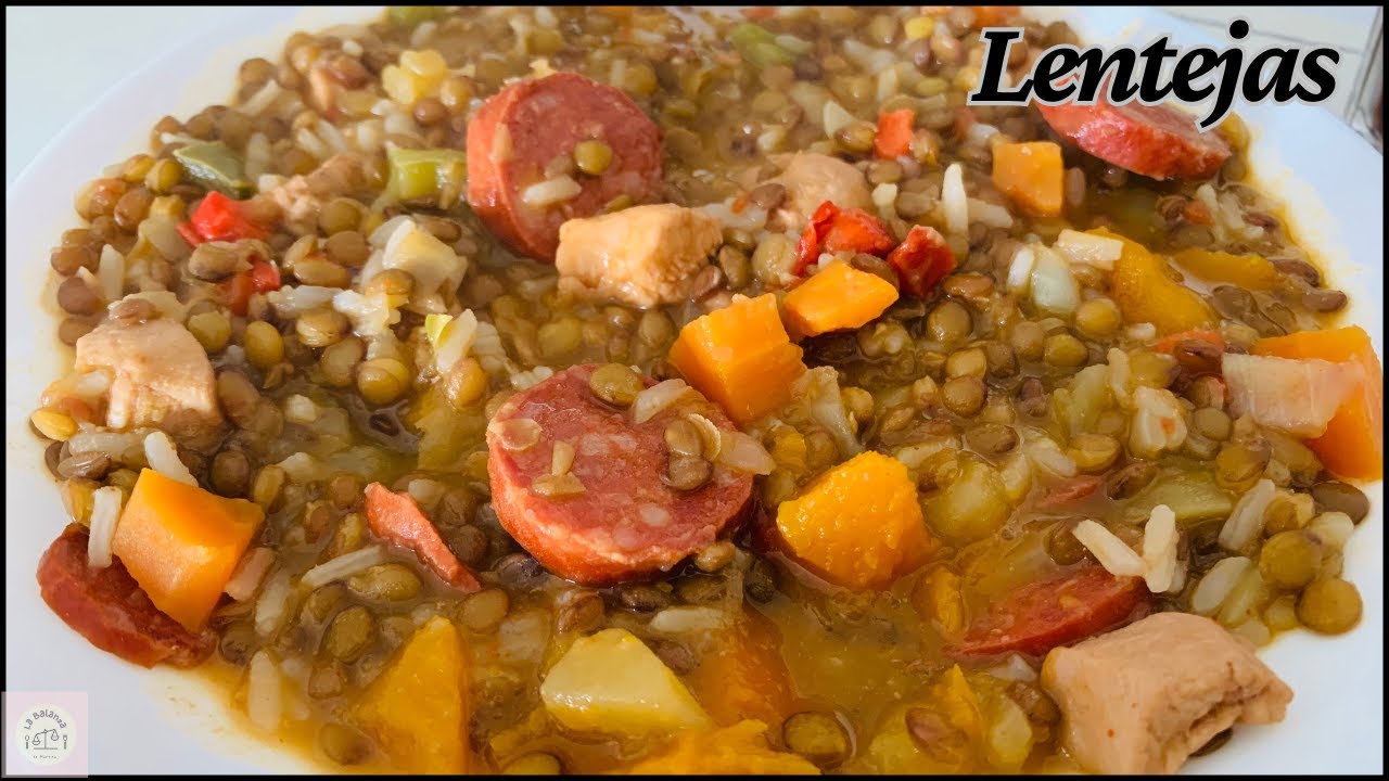 LENTEJAS CON POLLO Y CHORIZO🤤 🤤