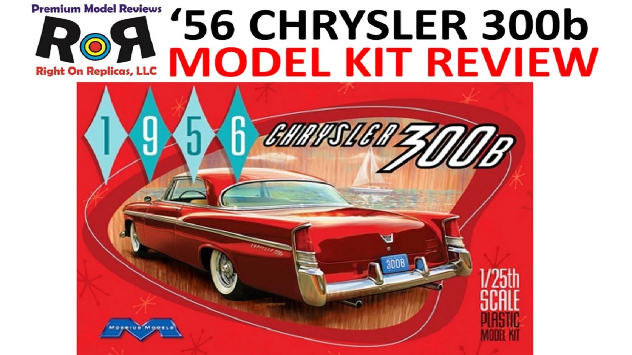 1956 Chrysler 300B 1:25 Scale Moebius 1207  -Model Kit Build & Review