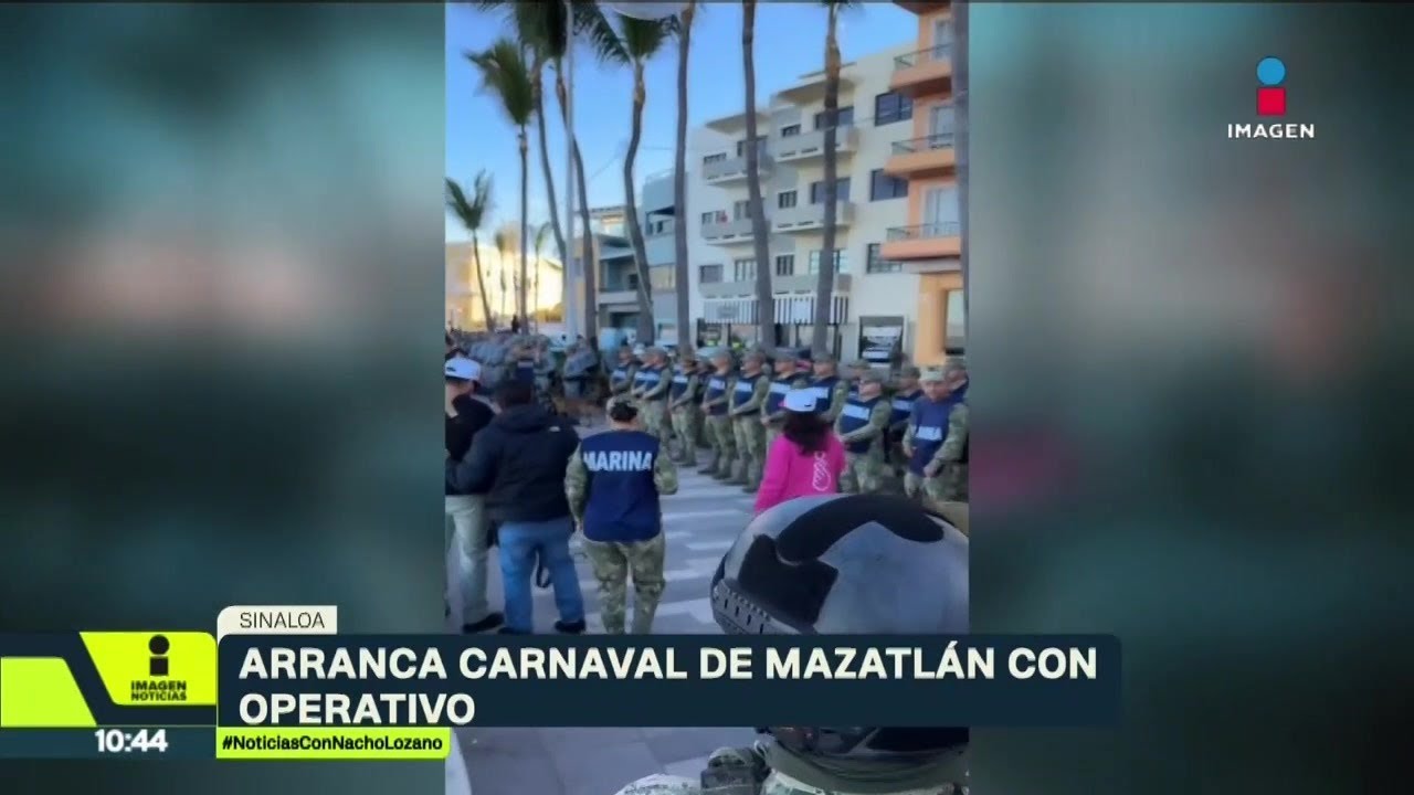 Bajo un fuerte dispositivo de seguridad, hoy inició el carnaval de Mazatlán “Viva la Tambora”