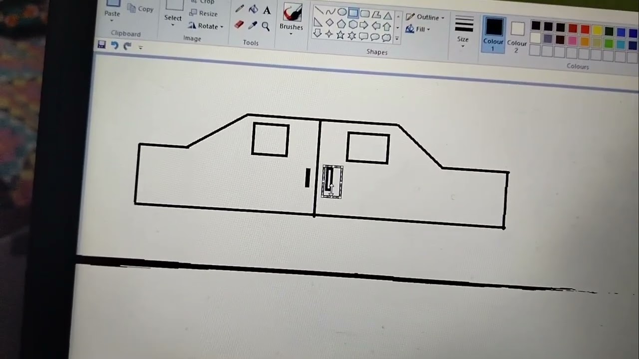 How to Draw a Car in Ms Paint