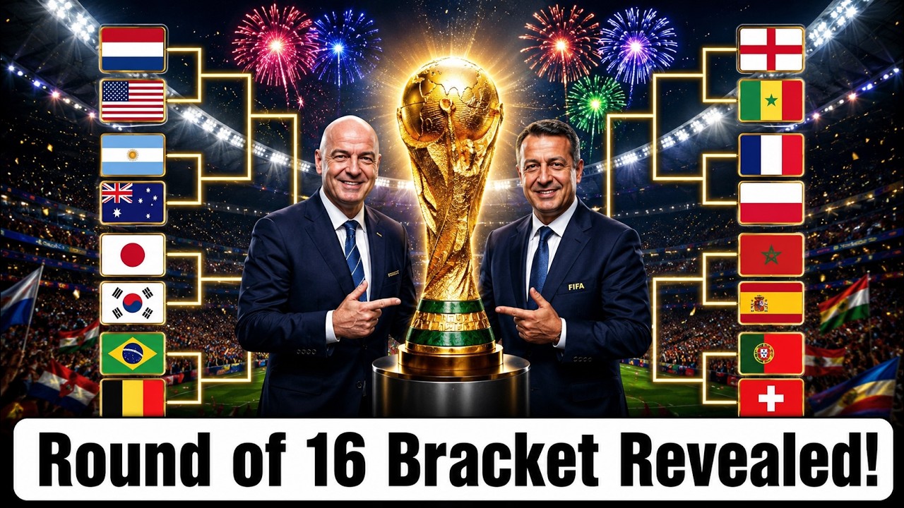 World Cup 2026:Round of 16 Bracket Revealed! Every Match Explained