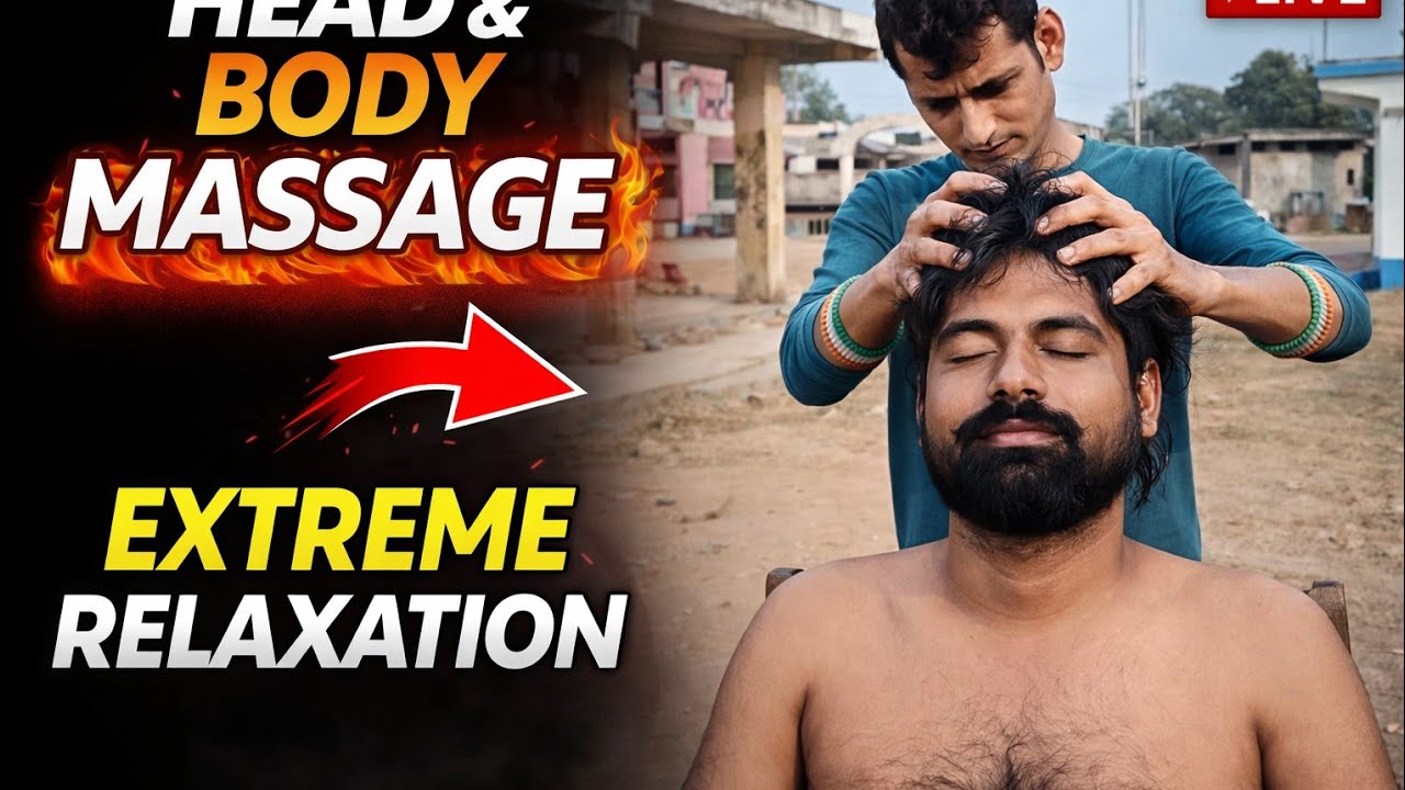 ASMR Indian Head & Shoulder Massage Roleplay | Deep Relaxation for Sleep 😴💆‍♂️