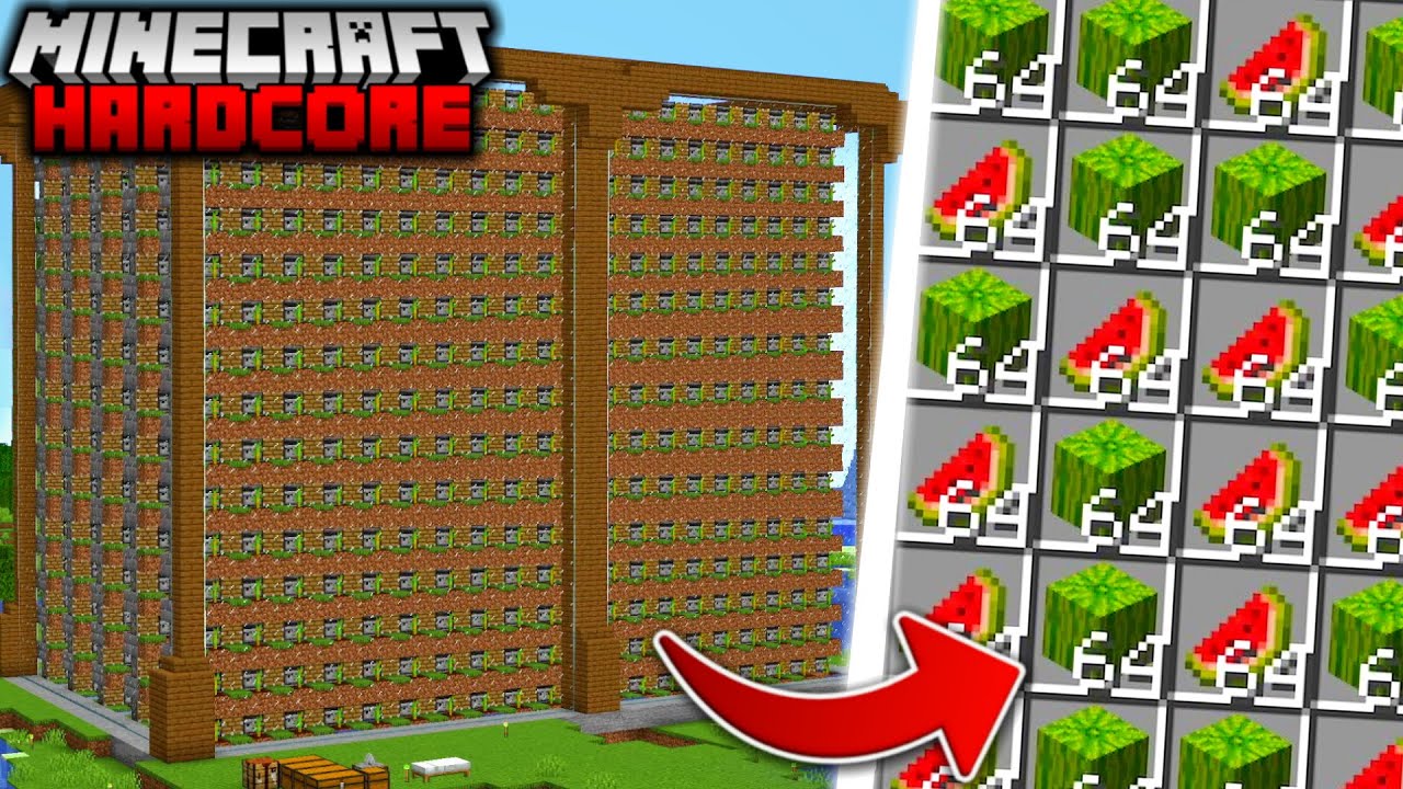 Строительство АВТОМАТИЧЕСКИХ ФЕРМ в Minecraft Hardcore (#7)