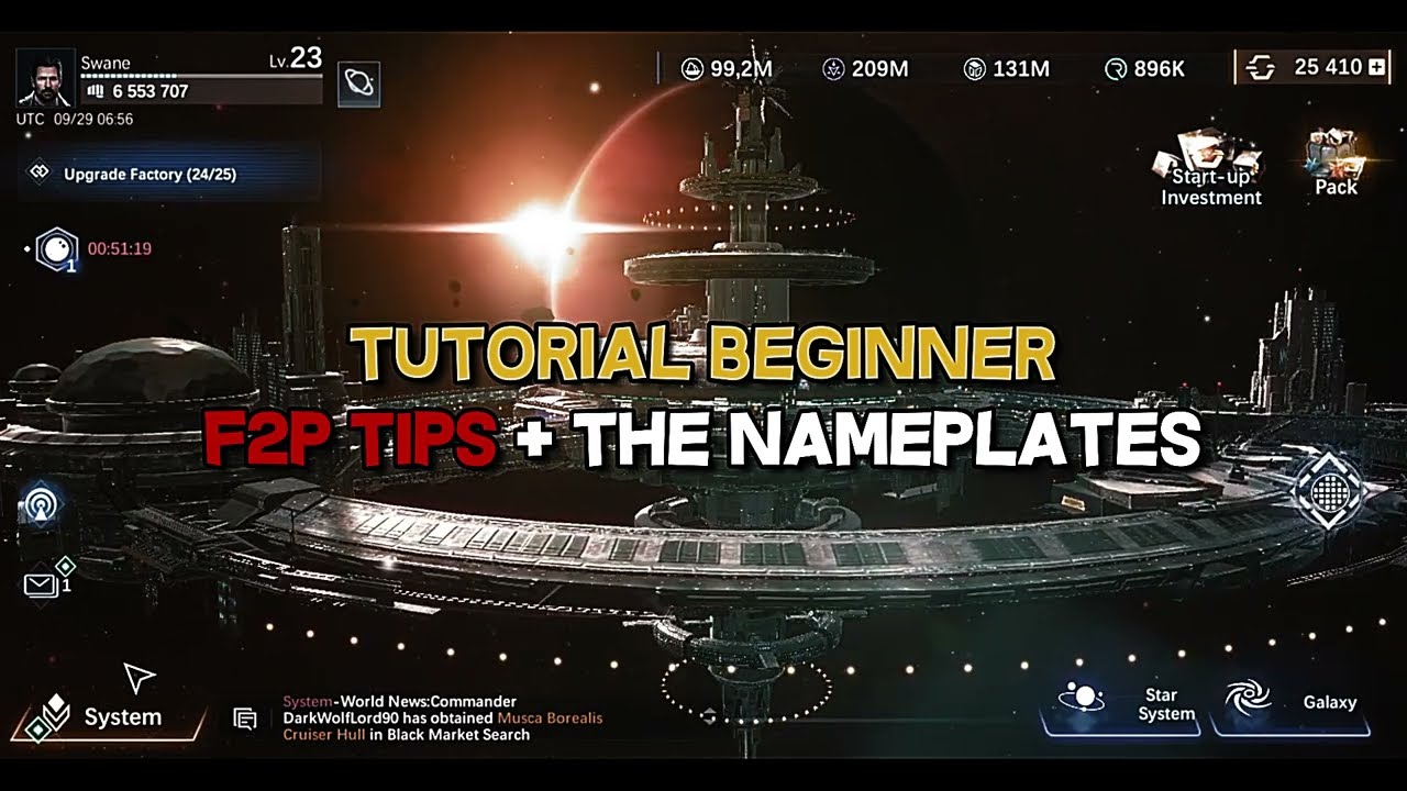 NOVA SPACE ARMADA - TUTORIAL BEGINNER - F2P TIPS + THE NAMEPLATES