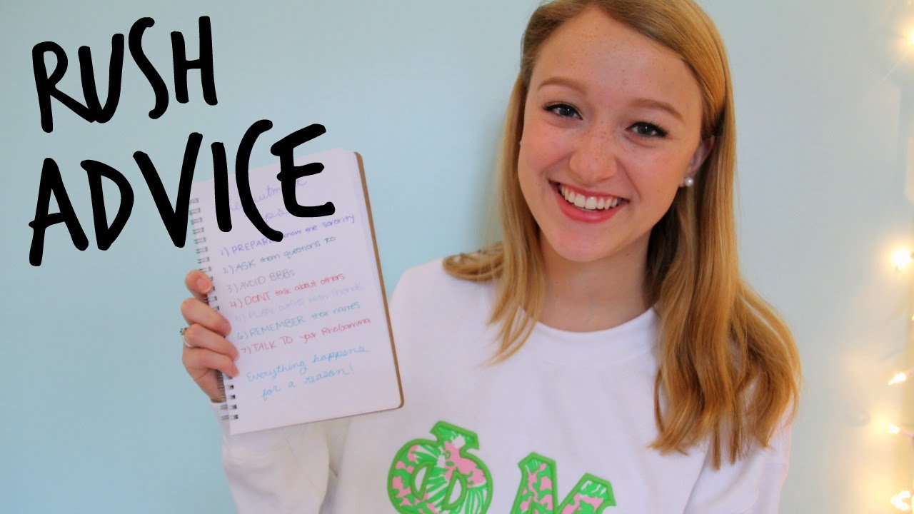 Sorority Recruitment (Rush) Advice!
