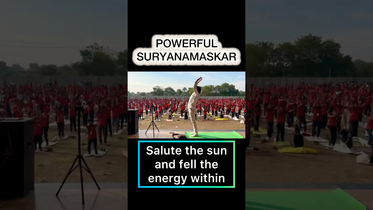 Powerful Suryanamaskar with students |RASHTRABHAKTI YOG 🌹🇮🇳🌹 #shorts #suryanamaskar #yoga