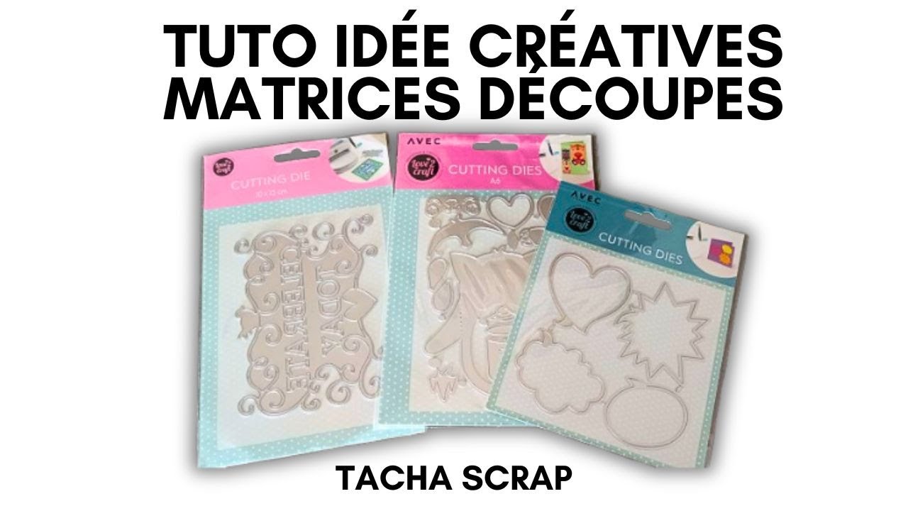TUTO idées créatives matrice découpe #action #scrap #scrapbooking