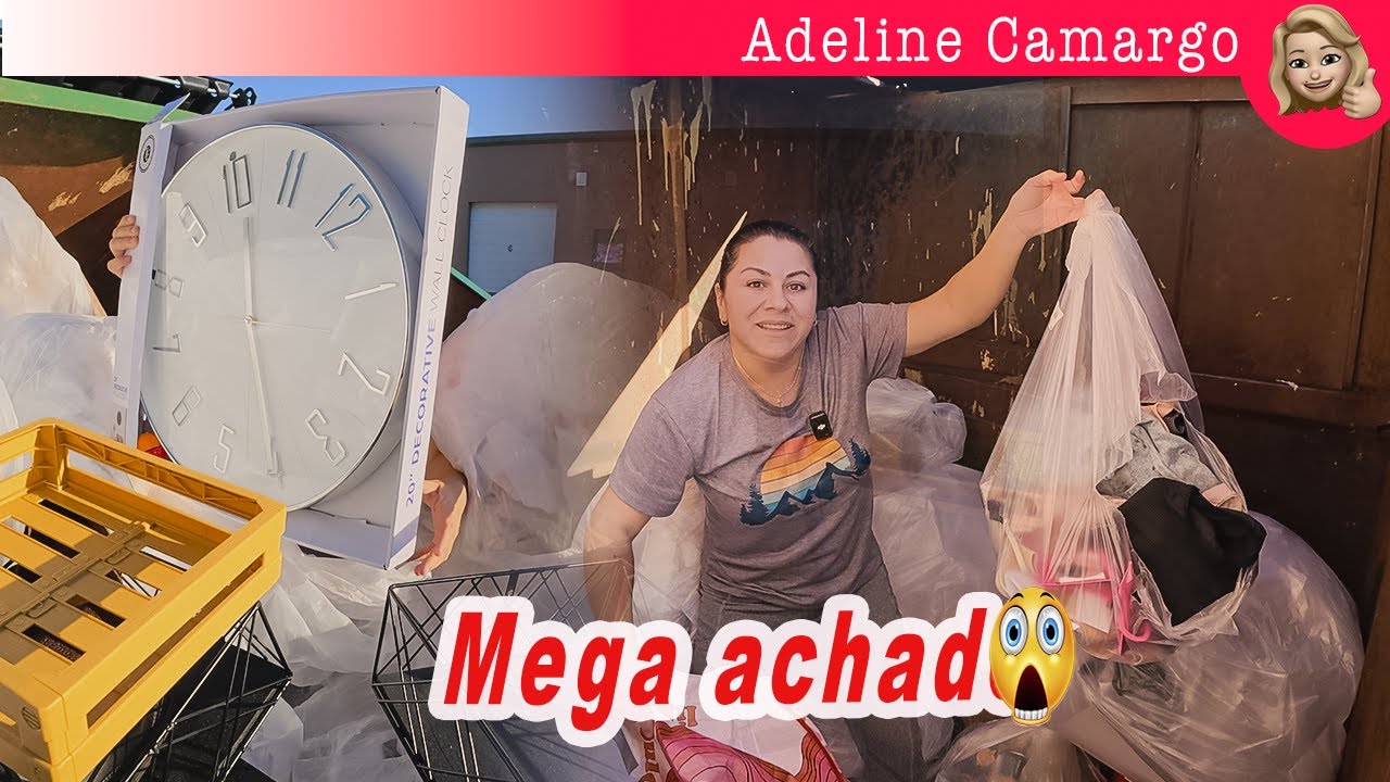 Mega achado, esse dumpster nunca decepciona, sai com o carro cheio de coisas