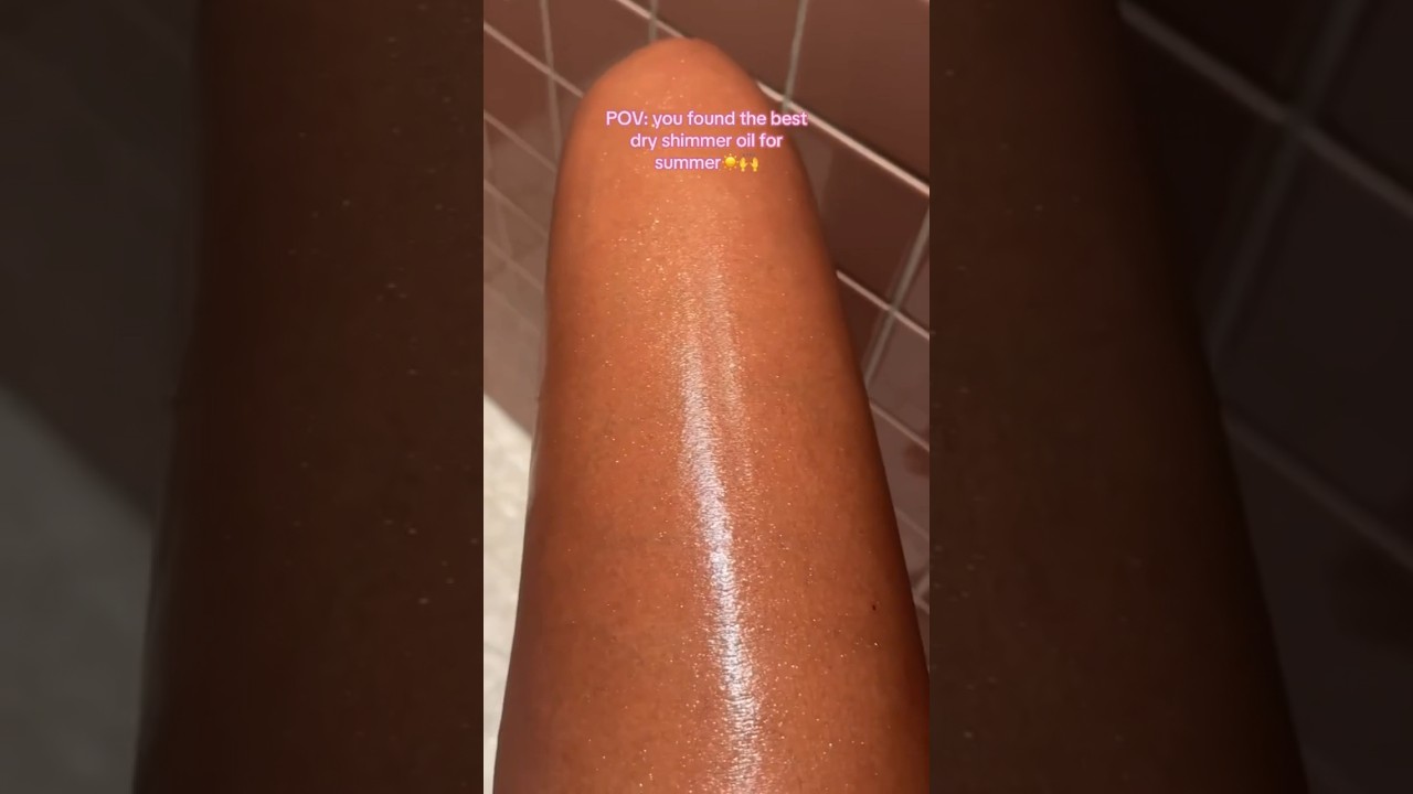 TYLA&rsquo;S SECRET TO GLOWING SKIN✨ SHIMMER OIL #glowup #glowingskin #bodyoil #cocoandeve #tyla