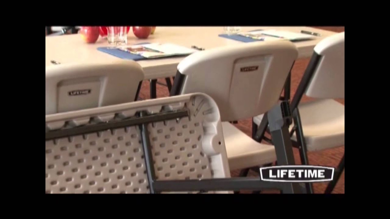 Lifetime Folding Table - 80126 6 Foot Professional Grade Putty Top
