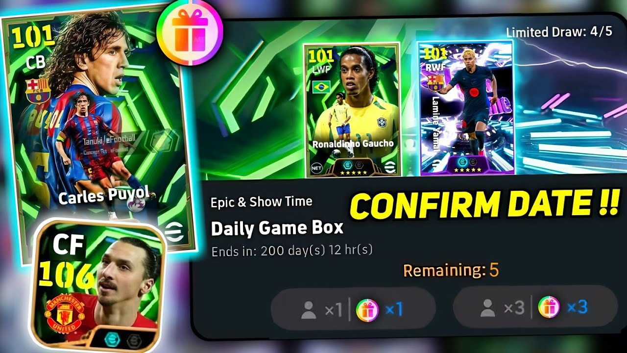 OMG 😳 Daily Game Box Epic Refresh Date !! eFootball 2026 Mobile